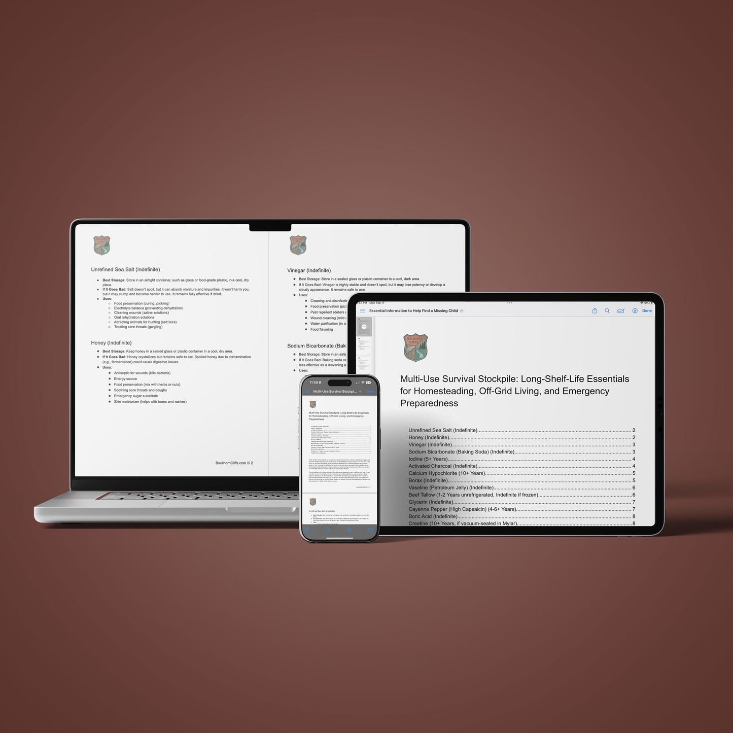 Multi-Use Survival Stockpile: Long-Shelf-Life Essentials - Digital PDF Download