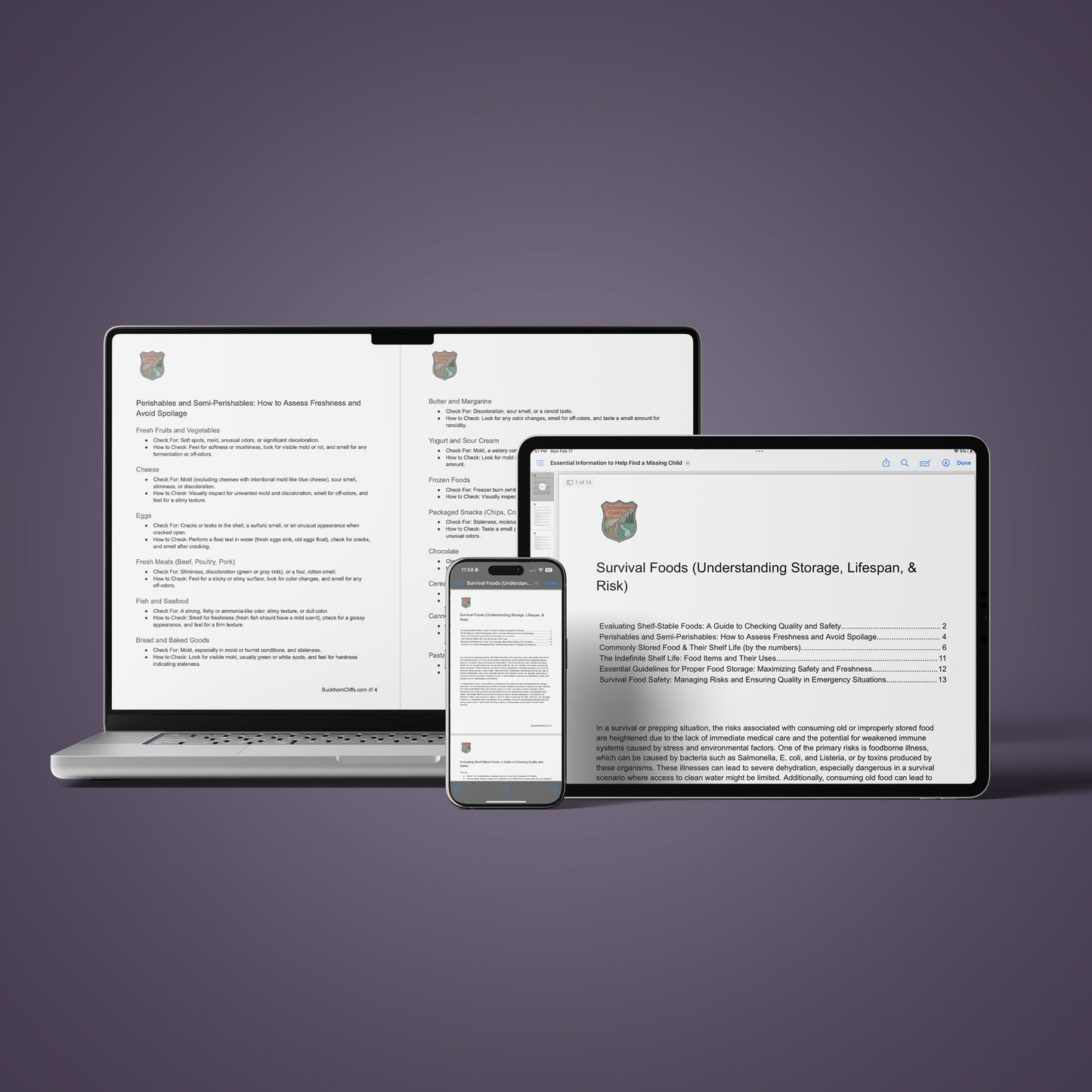 Survival Food Safety: Managing Risks and Ensuring Quality - Digital PDF Download