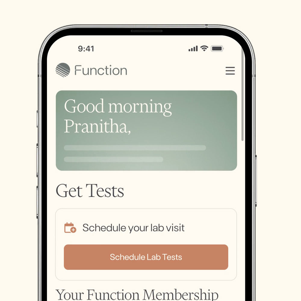 Comprehensive Health Testing Membership – Function Health