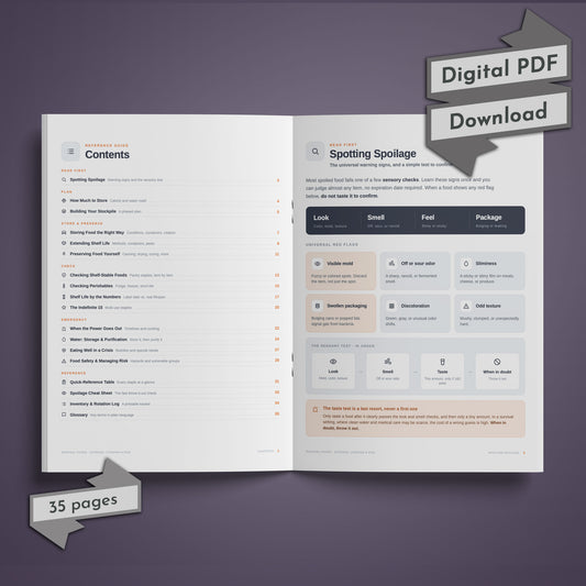 Survival Food Safety: Managing Risks and Ensuring Quality - Digital PDF Download