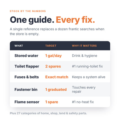 Spare Parts & Repair Stock Field Guide - Digital PDF Download